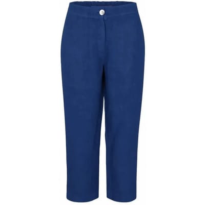 Linnen curve broek voor vrouw Haris Cotton