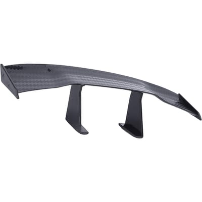 Universele Mini Spoilervleugel voor Auto 6,7 Inch Decoratieve Koolstofvezel Textuur Auto Auto Achterste Staartvleugel voor Alle Auto's Zwart gray