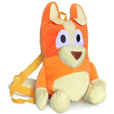 Sac à dos Peluches Bluey Bingo 45CM Sac de Rangement Sac à Snacks Poupées Peluches Périphériques Anime Cadeau d'Anniversaire pour Enfants beige