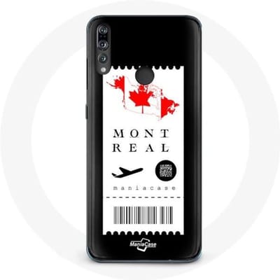 Coque pour Huawei P30 Lite - Billet d'avion - Souple - Noir - Protection - Mixte