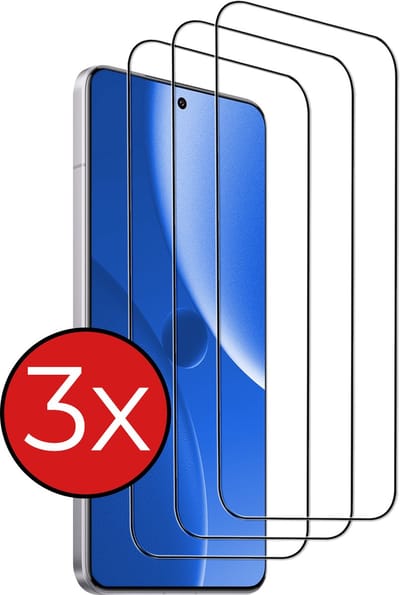 Screenprotector - 3 Stuks - Geschikt voor Xiaomi 15 Ultra - Full Cover - Beschermglas - Gehard Glas - Tempered Glass - Screen Protector