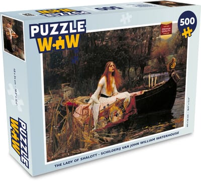 Puzzel The lady of shalott - schilderij van John William Waterhouse - Legpuzzel - Puzzel 500 stukjes