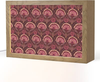 Tafellamp 30x20 cm - LED lamp - Antiek - Bloemen - Kleurrijk - Decoratieve tafellampen - Dimbaar - Tafellampje slaapkamer - Woonkamer binnen