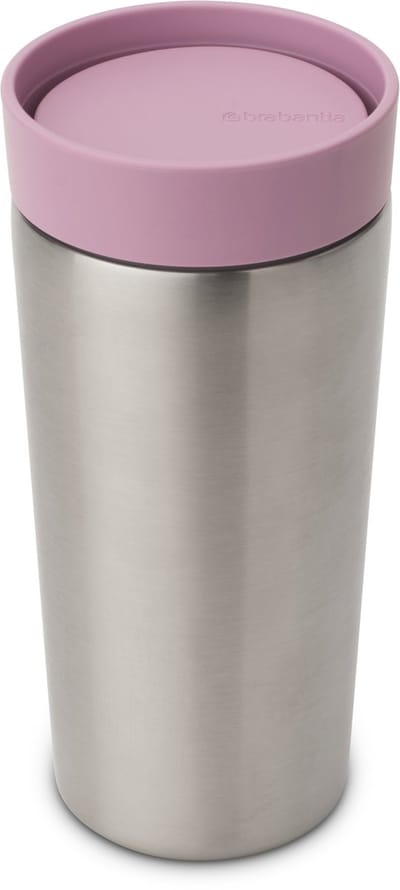 Brabantia Make & Take Thermosbeker - Koffiebeker To Go - 360 ml - Lilac Pink