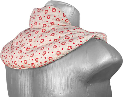 Nekkussen met opstaande kraag - koolzaadkussen - magnetron warmwaterkruik - schouder- en nekkussen - Design: liefde voor het platteland