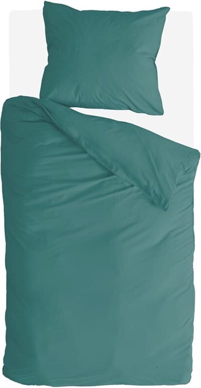 Byrklund Dekbedovertrek Go Velvet - 140x220 - Voor: 100% Polyester, achter 100% Katoen - Groen