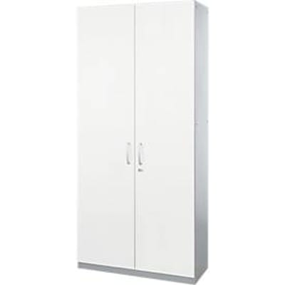 Schäfer Shop  Genius Vleugeldeurkast TETRIS SOLID, stalen romp, 5 ordnerhoogten, b 1200 mm, wit/blank aluminium