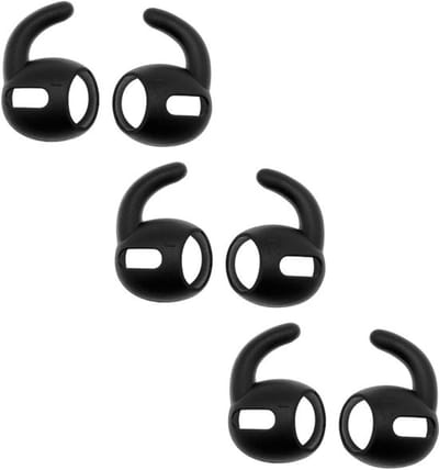 Allecto - Siliconen Oorhaken - Antislip Oorhaken - Zwart - Veilige