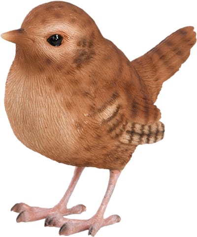 Esschert Design dieren beeldjes - winterkoning - 10 x 10 - vogels - polyresin - decoratie - tuin en huis