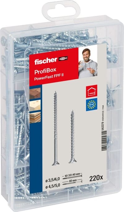 Fischer 562279 schroef/bout 220 stuk(s) Schroefkit