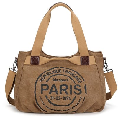 Handtas Canvas Tas Dames Nieuwe Trendy Koreaanse Letter Tote Bag Casual Grote Capaciteit Pendeltas beige