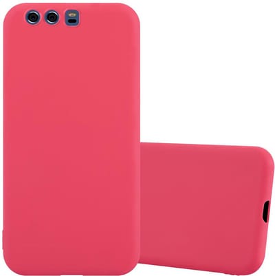 Cadorabo Hoesje geschikt voor Huawei P10 PLUS in CANDY ROOD - Beschermhoes gemaakt van flexibel TPU silicone Case Cover
