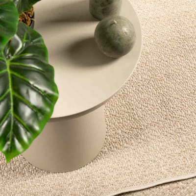 vidaXL - Vloerkleed - ZIZUR - beige - binnen - en - buiten - 60x110 - cm - jute - look