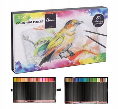 Koopman - Potloodkleurpotloden - 80 Kleuren - Magnetische Doos