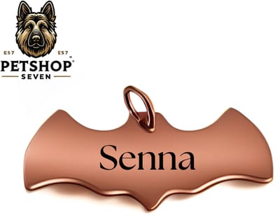 Hondenpenning BATMAN | Unieke Hondenpenning Batman | Champagne Rose | Dogtag Batman | Hondenpenning inclusief Graveren | Petshop Seven