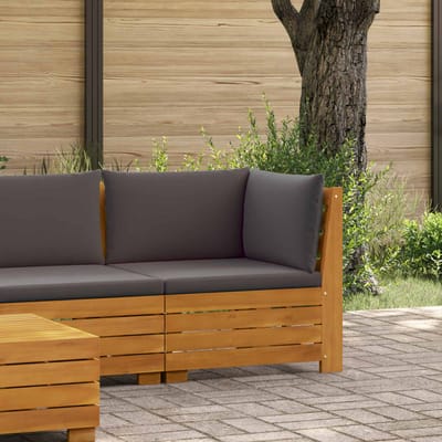 vidaXL - Tuinstoel - Hoek - Massief - Acacia - Hout - Bruin