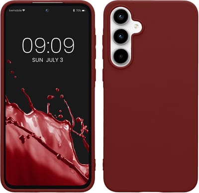 kwmobile telefoonhoesje geschikt voor Samsung Galaxy A55 5G - Hoesje voor smartphone - Back cover in wijnrood