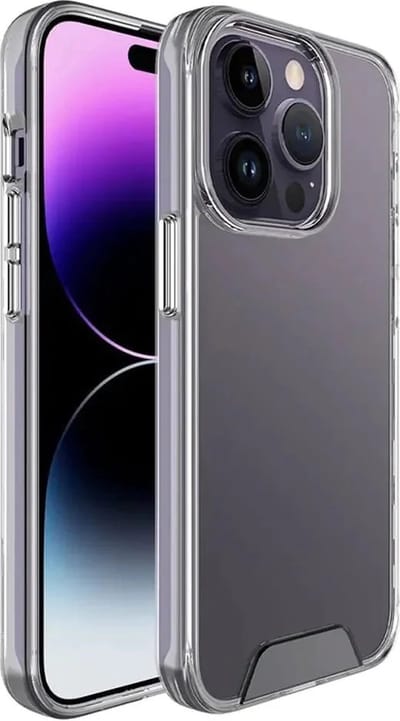 Military Grade Transparant - Bumper HQ Siliconen TPU Cover Geschikt voor: iPhone 15 Pro Hoesje - Crystal Clear Case