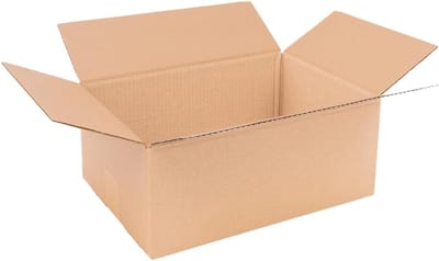300 Stuks Bruine Verhuisdozen 345x235x140 mm - Stevige 1-Wellig Verzenddozen voor Pakketten