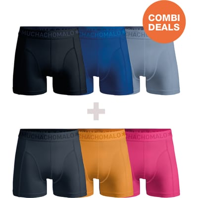 Muchachomalo Boxershort Heren – 6 Pack – 95% Katoen – Heren Ondergoed – Kleding – Stevig Ondergoed – Onderbroeken Heren