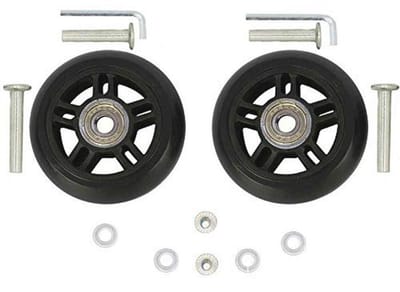 Vervangende Wielen voor Koffers - 72mm Rubber - Stil en Duurzaam - 1 Paar