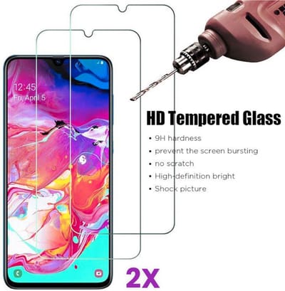 AziLine Screenprotector 2X geschikt voor Samsung Galaxy A24 - 9H Luxe Tempered Glas 2X Bescherming A24 - Premium Kwaliteit Glas Schermbescherming geschikt voor Samsung Galaxy A24