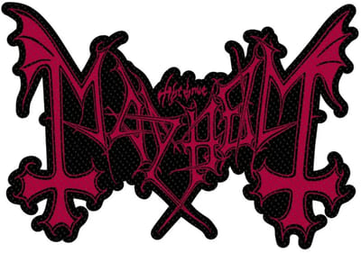 Mayhem - Logo Cut Out Patch - Zwart/Rood