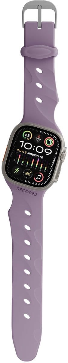 DECODED Ares Apple Watch Band - Ergonomische 21° Tilt voor Directe Leesbaarheid in Beweging - Grip O™ Antislip en Ademend Materiaal - Zweetbestendig en Antimicrobieel - Lichtgewicht en Duurzaam - Voor Apple Watch 44mm-49mm (Inclusief Ultra 1 & 2)
