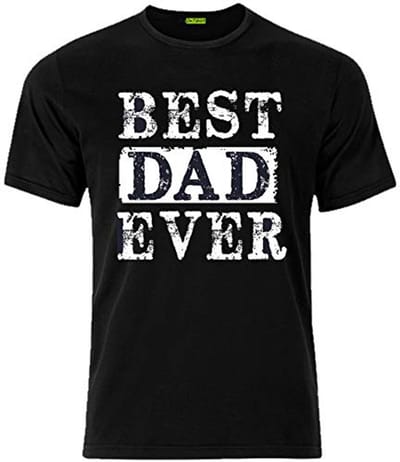 Grappig Best Dad Ever T-shirt voor Vaderdag