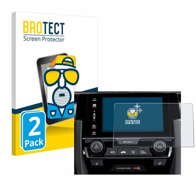 BROTECT - Screenprotector voor Honda Civic 2020 Infotainment System 2020 - Folie Beschermfolie matte 2 Stuks