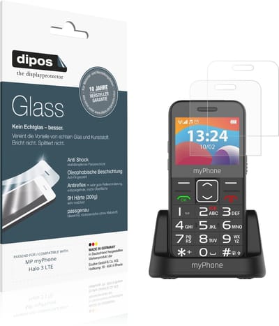 dipos – 2x Matte Pantserfolie geschikt voor MP myPhone Halo 3 LTE | 9H Screenprotector