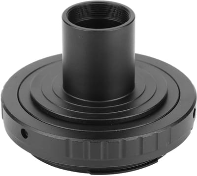 Dailygoods - Adapterring Microscoopoculair - 23,2 mm T-vatting - Zwarte Aluminiumlegering - Camera Converter - Geschikt voor SLR-camera's