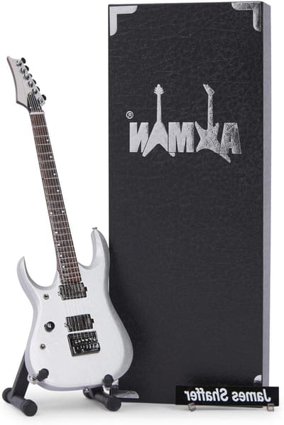 Miniatuur Gitaar Replica - Muziek Decoratie - Display Object - Handgemaakte Sier - 25cm Hoog - Bruin