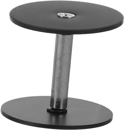 Deur Afdekplaat - Gat Afdekking - Deur Renovatie - Roestvrij Staal - 5x5x3.5 cm - Zwart