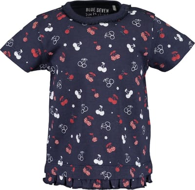 Blue Seven Meisjes T-shirt - Donkerblauw - Maat 68