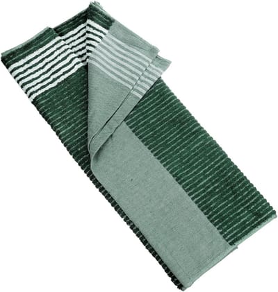 PATIKIL Grote Caddy Handdoek 55,9 cm x 111,8 cm, 1 stuk caddie stijl golfhanddoeken, katoenen campinghanddoeken voor golftassen, golfers, tourspelerclub, groen-wit