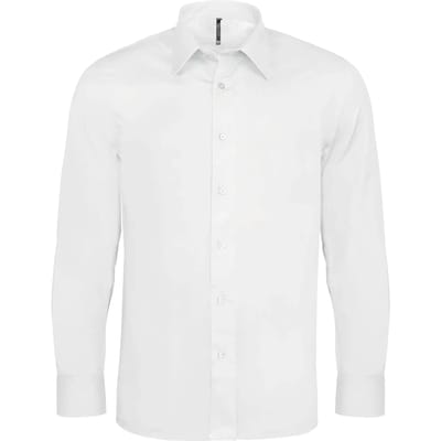 Kariban Heren stretch overhemd lange mouwen K529 - White - XXL