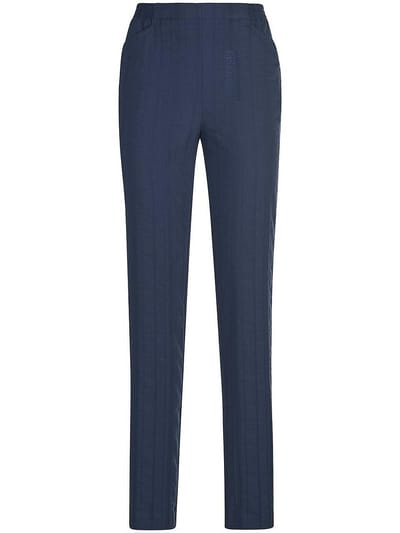 Broek taps toelopende pasvorm Van Peter Hahn blauw