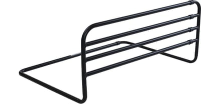fenss Trombone Bedhekje Metaal Mat Zwart - Verstelbaar 77-125 cm | Stevig en Veilig | Voorkomt Uit Bed Vallen | Past op Elk Bed | Eenvoudige Montage | Bedhek voor Peuters