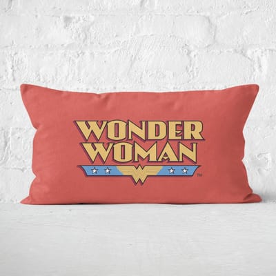 DC Cushions Retro Wonder Woman DC 30x50cm Rectangle Cushion Rectangular Cushion - Eco Friendly