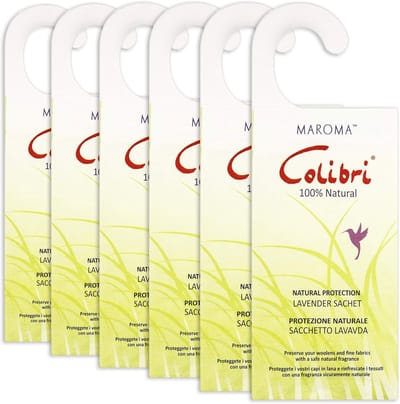 Kast Sachets - Kledingbeschermers - Kleding Opfrissen - Natuurlijke Lavendel - 6 Stuks - Paars