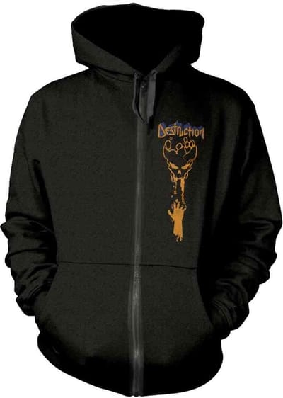 Destruction Vest met capuchon -XXL- Infernal Overkill Zwart