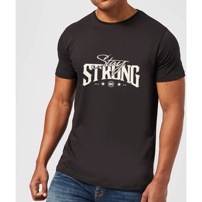 Stay Strong Logo Men's T-Shirt - Black - 3XL