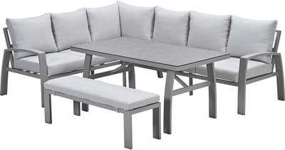 Garden Impressions Cameron lounge dining set 4-delig links - valley sand