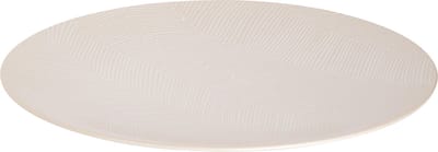 Palmer - Leaf - Bord - Reliëf - ø 27 cm - Wit - Stoneware - Bordenset