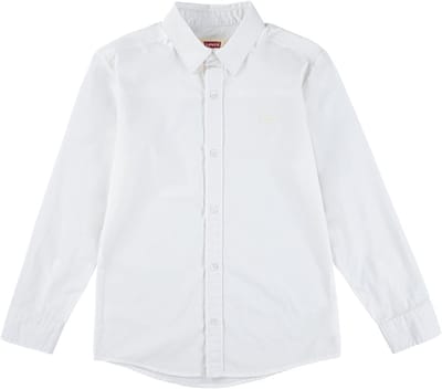 Levi´s ® Kids Battery Housemark Overhemd Met Lange Mouwen Wit 14 Years Jongens,Meisjes