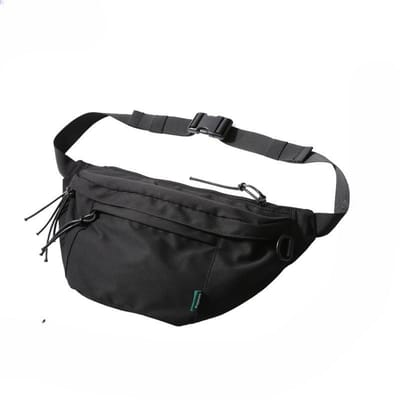 Crossbody Tas, Modieus en Casual Oxford Stof, Heren Fietsen Schoudertas, Outdoor Sporten Studenten Borsttas voor Heren zwart