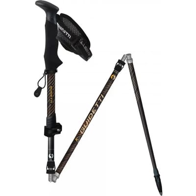 Koolstof wandelstok Guidetti Flashlock Ambre