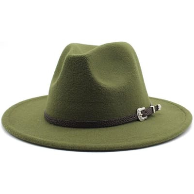 Britse Stijl Vilt Jazz Fedora Hoed 59-61CM Maat Panama Trilby Hoeden Voor Vrouwen Mannen Gentleman Bruiloft Feest Hoed Hoge Kwaliteit Praktisch Dagelijks Gebruik M(56-58CM)