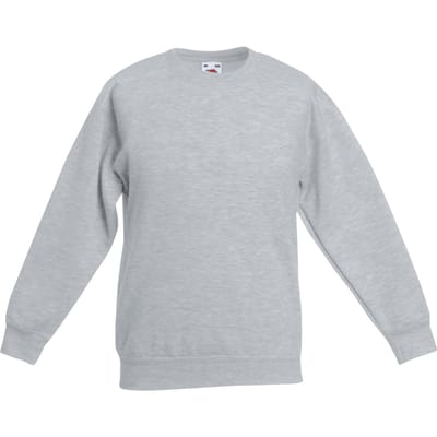 Fruit Of The Loom Kinder Unisex Set Lange Mouwen (2 stuks) (Heather Grijs)